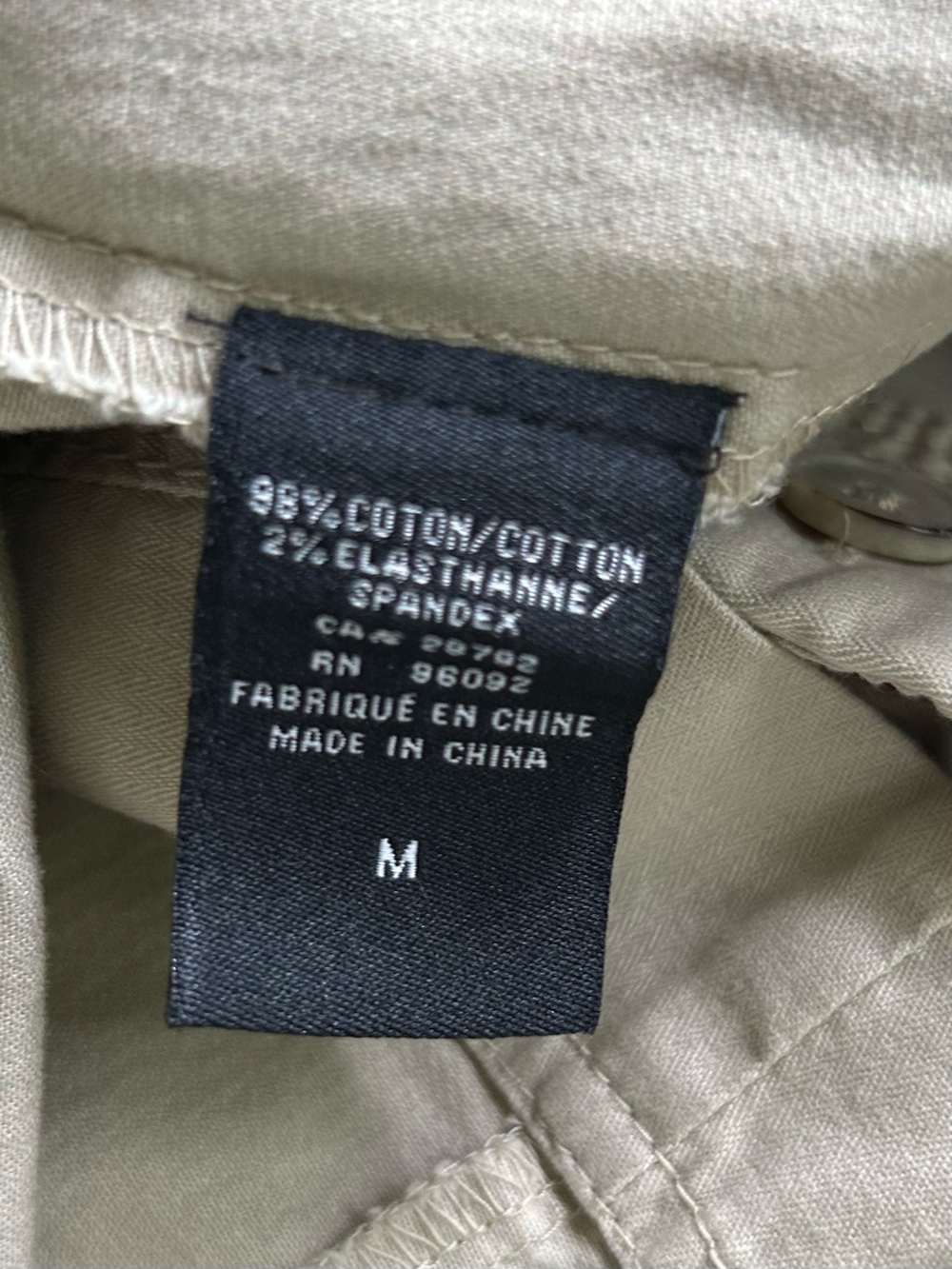 Willi Smith Beige Utility Jacket Medium - Picture 9 of 9